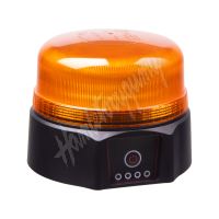 wlbat812 AKU LED maják, 36xLED oranžový, magnet, ECE R65