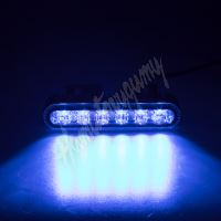 911-622blu PROFI výstražné LED světlo vnější, modré, 12-24V, ECE R65