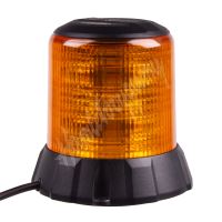 wl405 Robustní oranžový LED maják, černý hliník, 96W, ECE R65