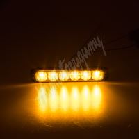 911-006 PROFI SLIM výstražné LED světlo vnější, oranžové, 12-24V, ECE R65
