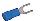 4001602 Kabelová vidlička M4 modrá, 100 ks