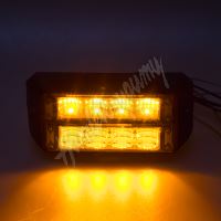 911-C4D PROFI DUAL výstražné LED světlo vnější, 12-24V, oranžové, ECE R65