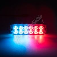CH-078dual PROFI SLIM výstražné LED světlo vnější, modro-červené, 12-24V
