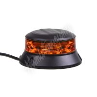wl401fix Robustní oranžový LED maják, černý hliník, 36W, ECE R65
