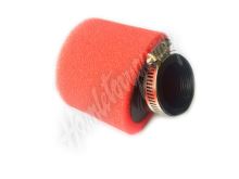 Vzduchový filtr molitanový červený,  zahnutý- 38mm