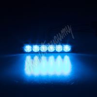 911-006blu PROFI SLIM výstražné LED světlo vnější, modré, 12-24V, ECE R65