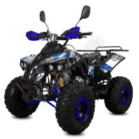 Dětská čtyřtaktní čtyřkolka ATV Warrior 125ccm modrá 1 rych. poloautomat 8&quot; kola