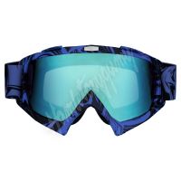 Modré Cross/MTB brýle - modro-zelené sklo