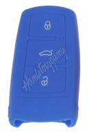 481VW115blu Silikonový obal pro klíč VW 3-tlačítkový, modrý