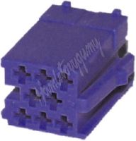 25005mod Konektor MINI ISO 8-pin bez kabelů - modrý