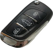 48PG136 Náhr. obal klíče pro Peugeot, 3-tlačítkový