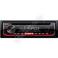 KD-T402 JVC autorádio s CD/MP3/USB/AUX/červeně podsvícená tlačítka/odním.panel