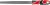 Pilník zámečnický plochý středně hrubý 150 mm