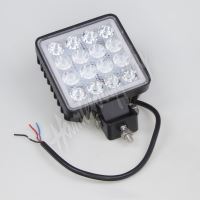 VZ51 LED světlo hranaté bílé/modré predátor 16x3W, 111x130x40mm