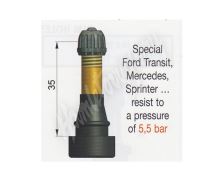 Bezdušový ventil pro DODÁVKY, Ford Transit, Mercedes Sprinter atd. délka 35mm