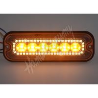 brTRL001W Přední bílé obrysové LED světlo s výstražným oranžovým světlem, 12-24V, ECE R65
