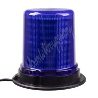 wl184fixblu LED maják, 12-24V, 128x1,5W modrý, pevná montáž, ECE R65