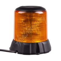 wl405fix Robustní oranžový LED maják, černý hliník, 96W, ECE R65