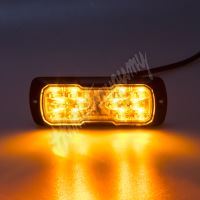 911-E31 PROFI LED výstražné světlo 12-24V 11,5W oranžové ECE R65 114x44mm