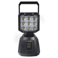 wl-li27PB AKU LED světlo s magnetem, powerbanka, 9x3W, 263x110mm